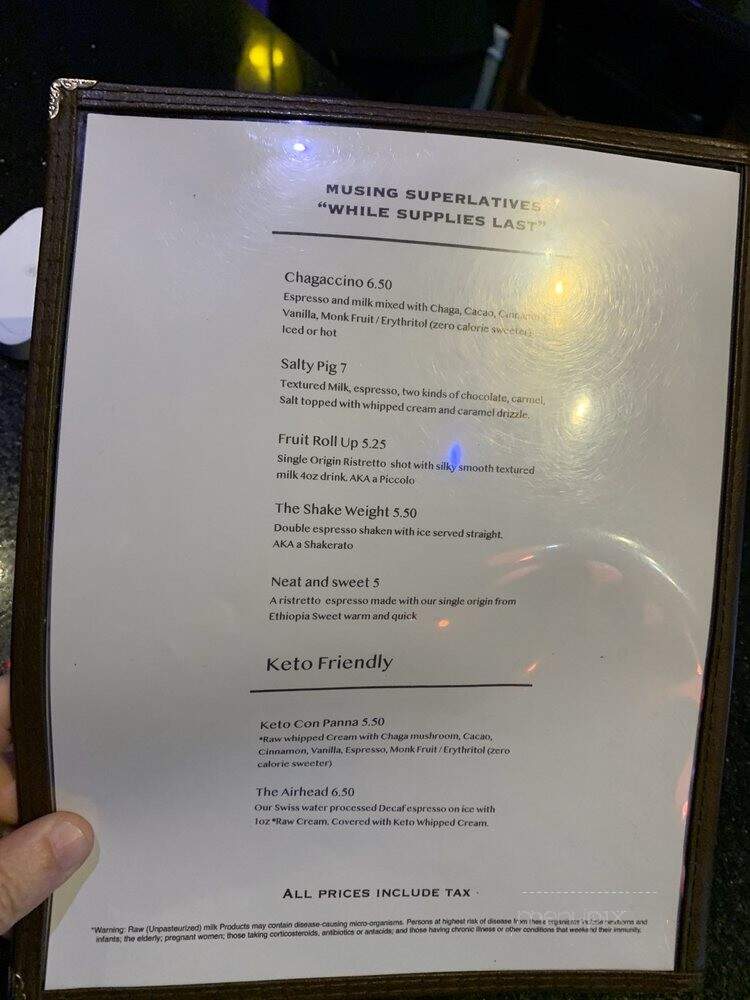 Bourgeois Pig - Los Angeles, CA menu_pic