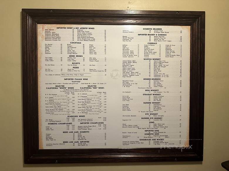 Musso & Frank Grill - Los Angeles, CA menu_pic