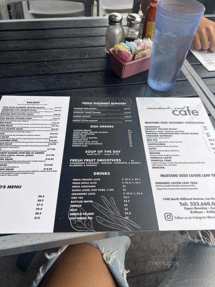 Mustard Seed Cafe - Los Angeles, CA menu_pic