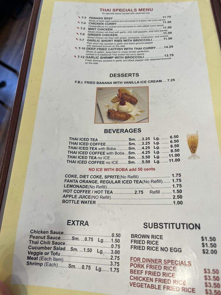 Thai Hollywood - Los Angeles, CA menu_pic