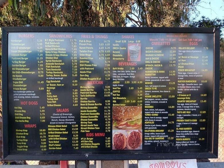 Tomboy's World Famous Chili - Manhattan Beach, CA menu_pic