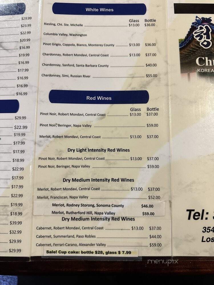 Chung Ki Wa - Los Angeles, CA menu_pic