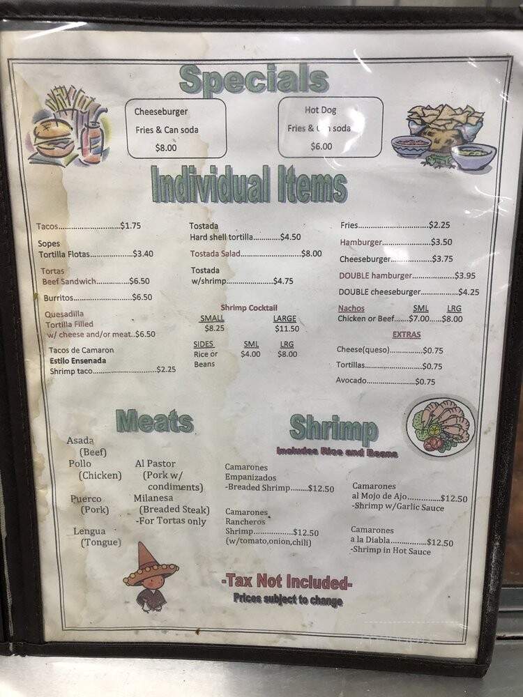 El Branco Taqueria - Los Angeles, CA menu_pic