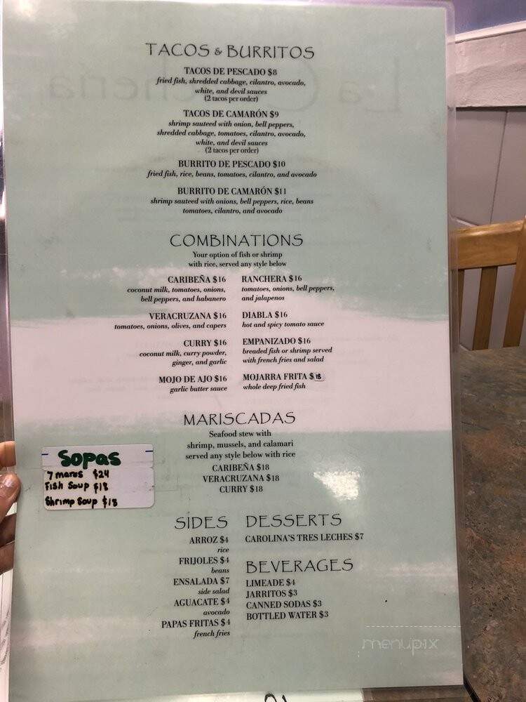 La Cevicheria - Los Angeles, CA menu_pic