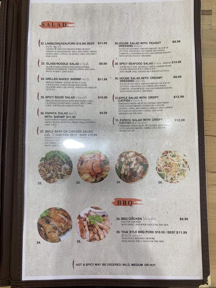 Bua Siam - North Hollywood, CA menu_pic