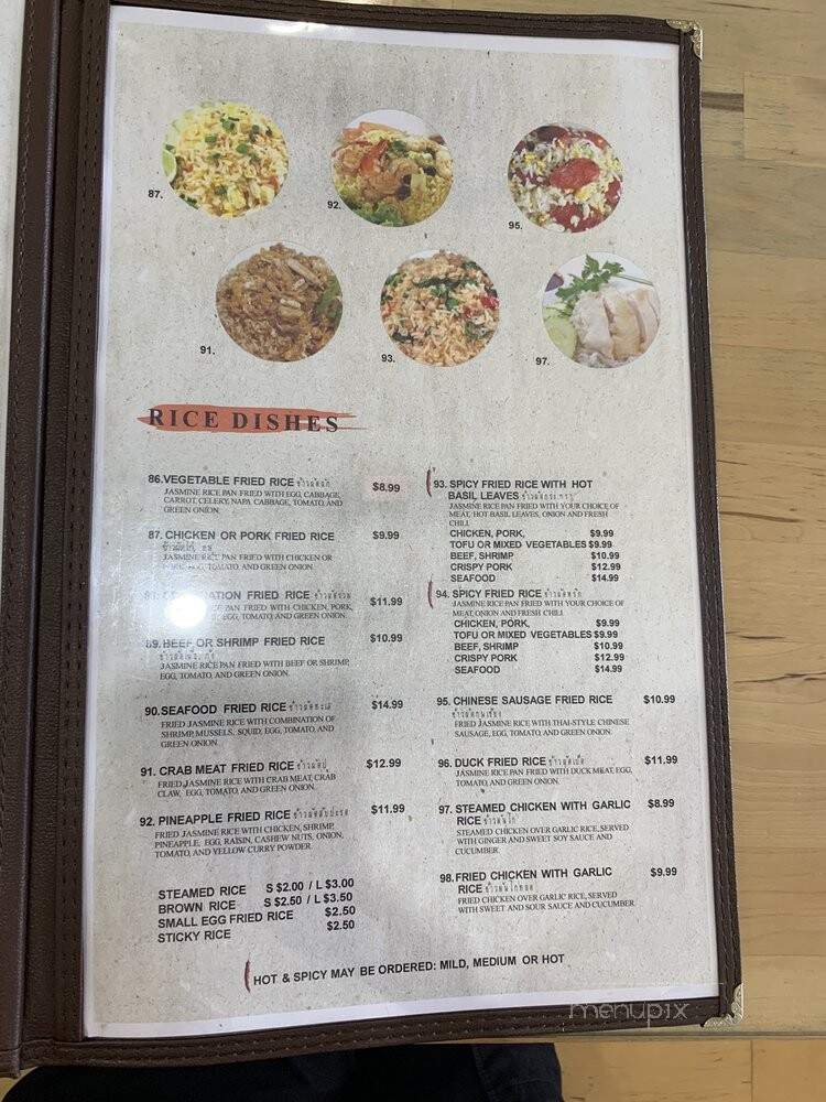 Bua Siam - North Hollywood, CA menu_pic