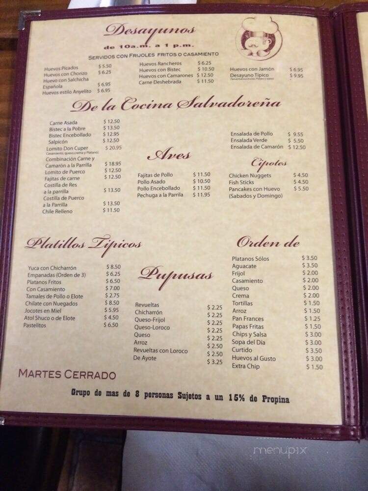 La Fonda Con Cuper - North Hollywood, CA menu_pic