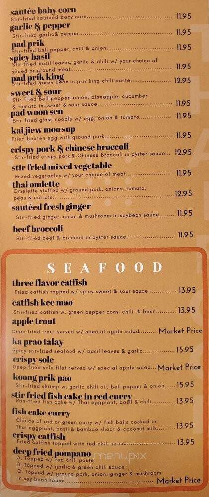 Srisiam Cafe - North Hollywood, CA menu_pic