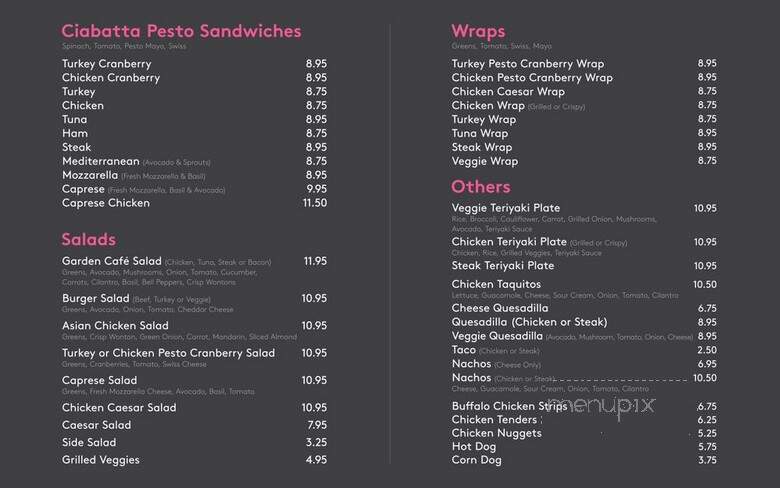 Palisades Garden Cafe - Pacific Palisades, CA menu_pic