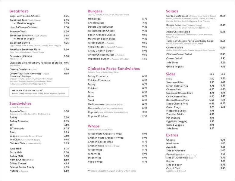 Palisades Garden Cafe - Pacific Palisades, CA menu_pic