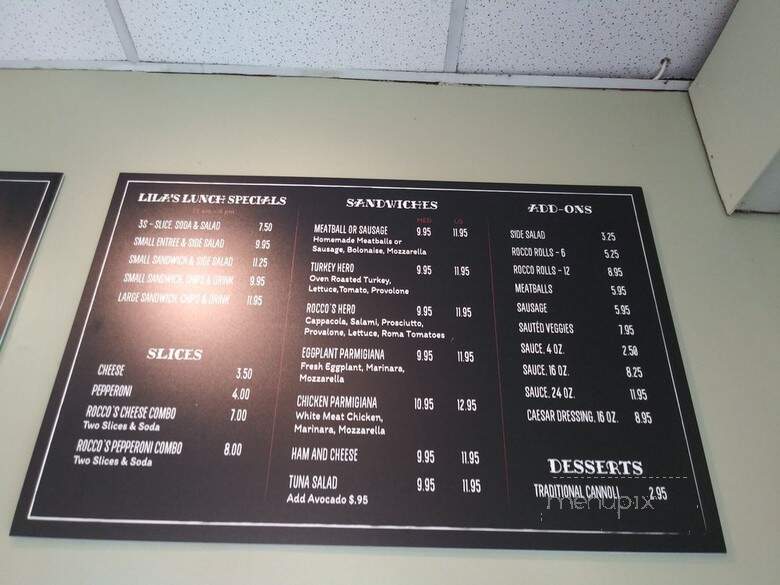 Rocco's Cucina - Pacific Palisades, CA menu_pic