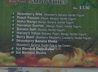 Harvey's Sandwich Shop - Los Angeles, CA menu_pic