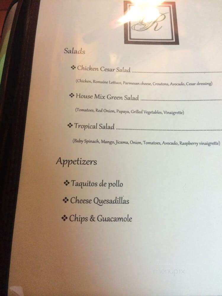 Rubio Cafe - Los Angeles, CA menu_pic
