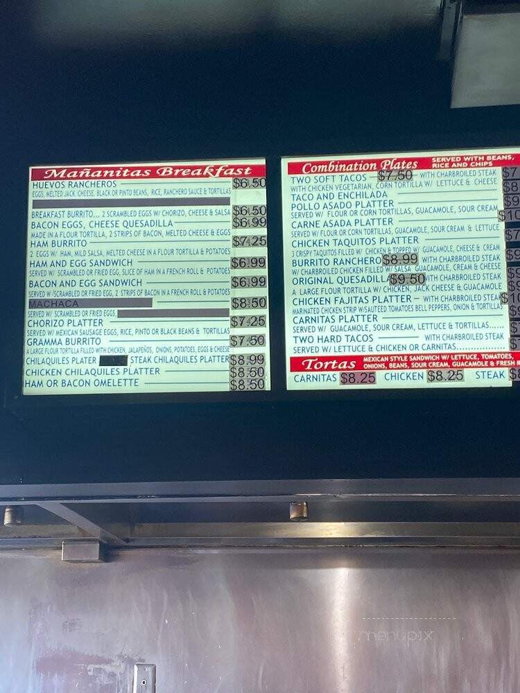 California Mexican Grill - Los Angeles, CA menu_pic