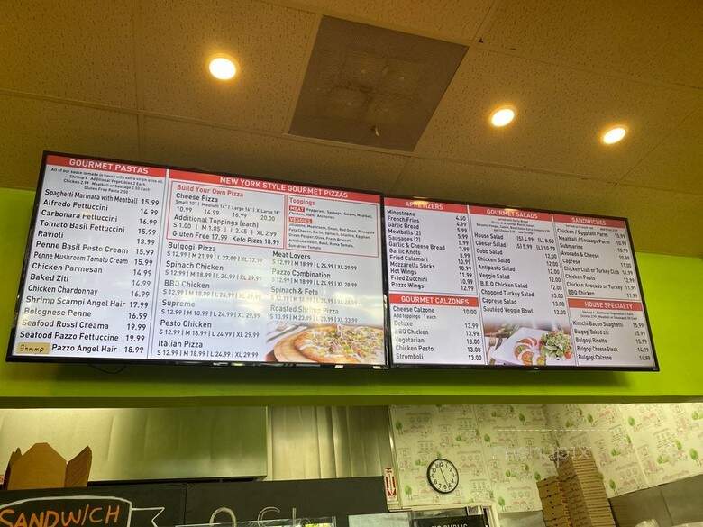 Pazzo's Pizzaria - Los Angeles, CA menu_pic