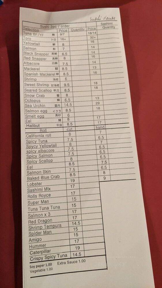 Sushi House - Los Angeles, CA