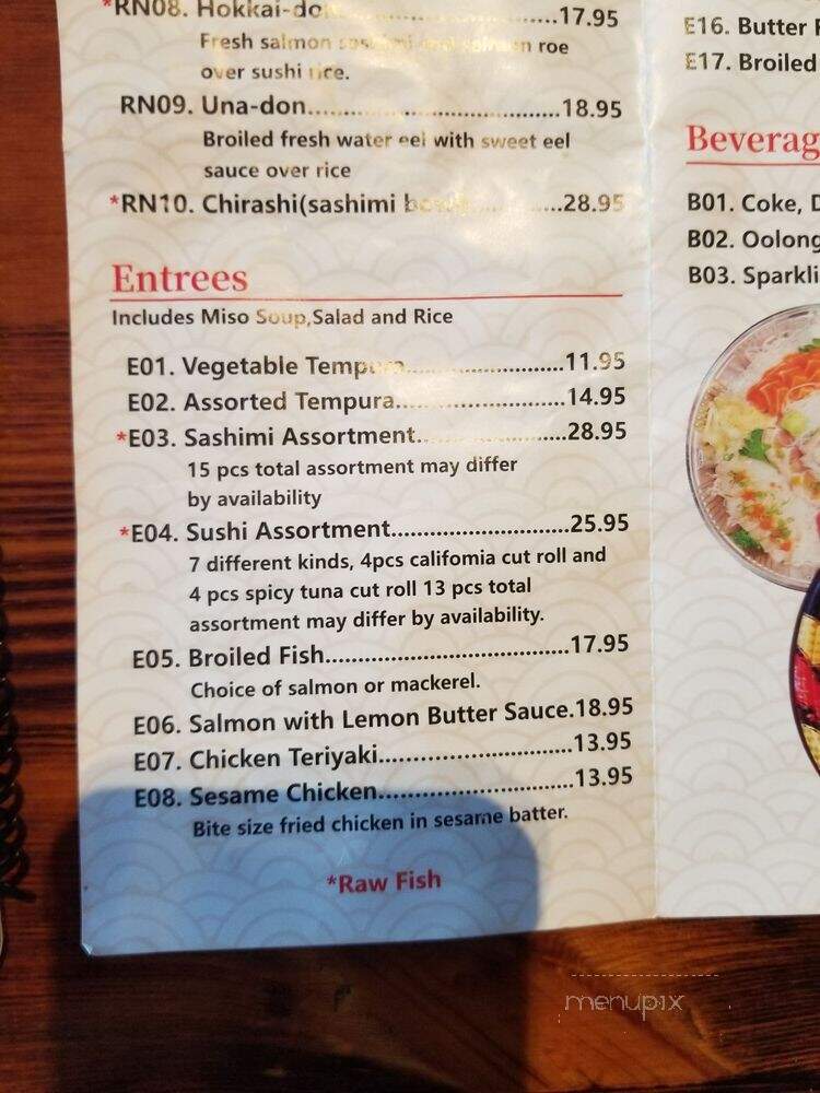 Ichiriki Restaurant - Redondo Beach, CA menu_pic
