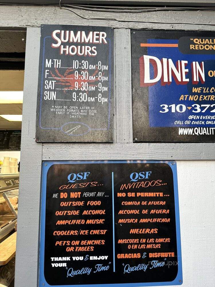 Quality Seafood - Redondo Beach, CA menu_pic