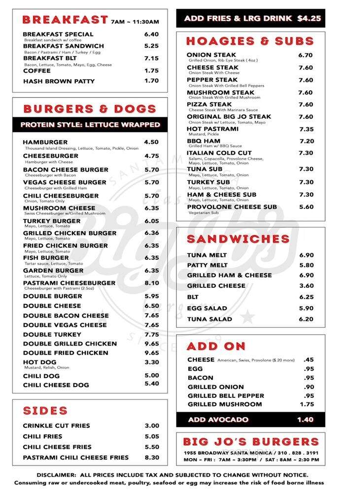 Big Jo's - Santa Monica, CA