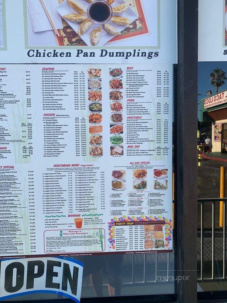 China Lites - North Hollywood, CA menu_pic