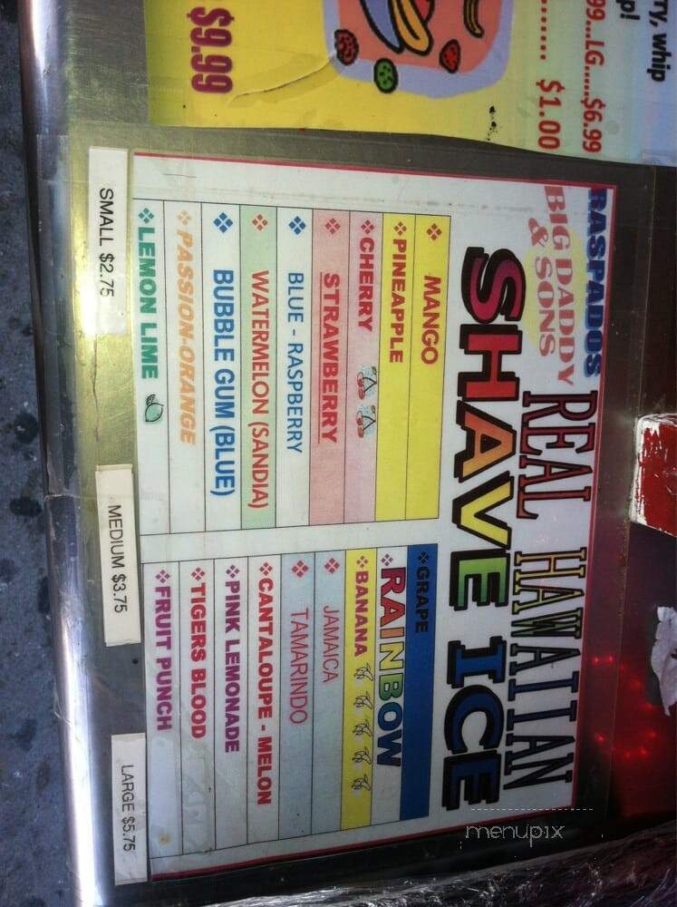 Big Daddy's - Venice, CA menu_pic