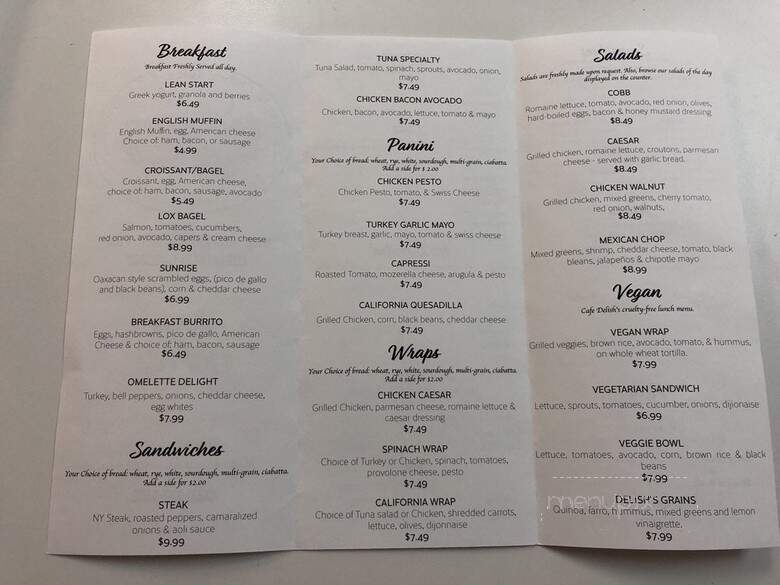 Delishs - Los Angeles, CA menu_pic