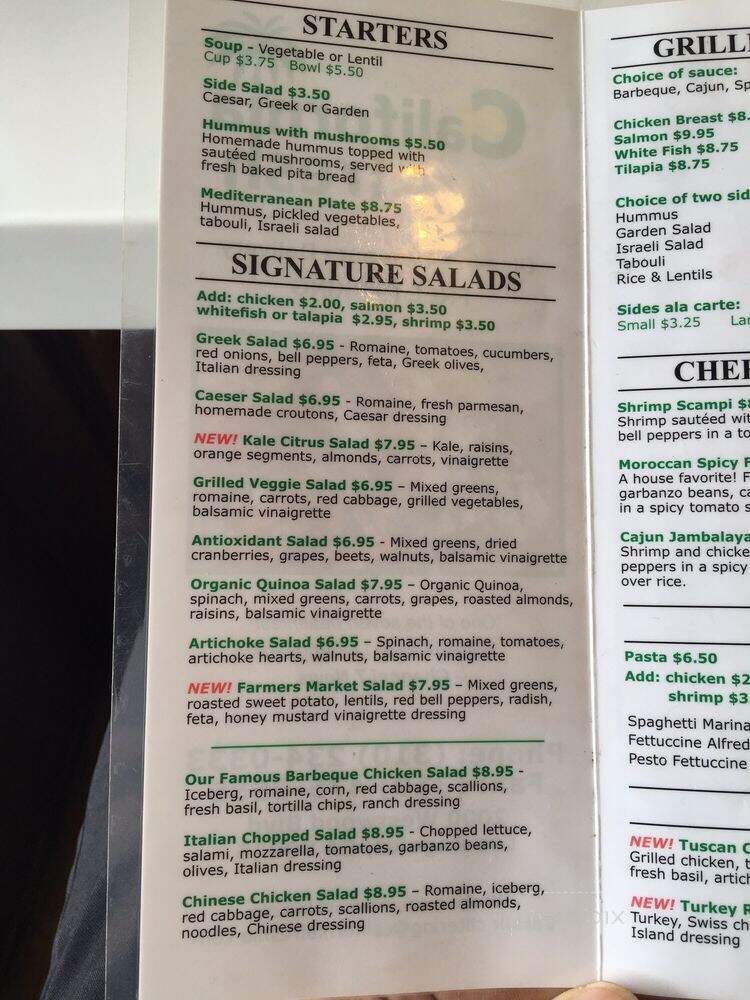California Fresh - Los Angeles, CA menu_pic