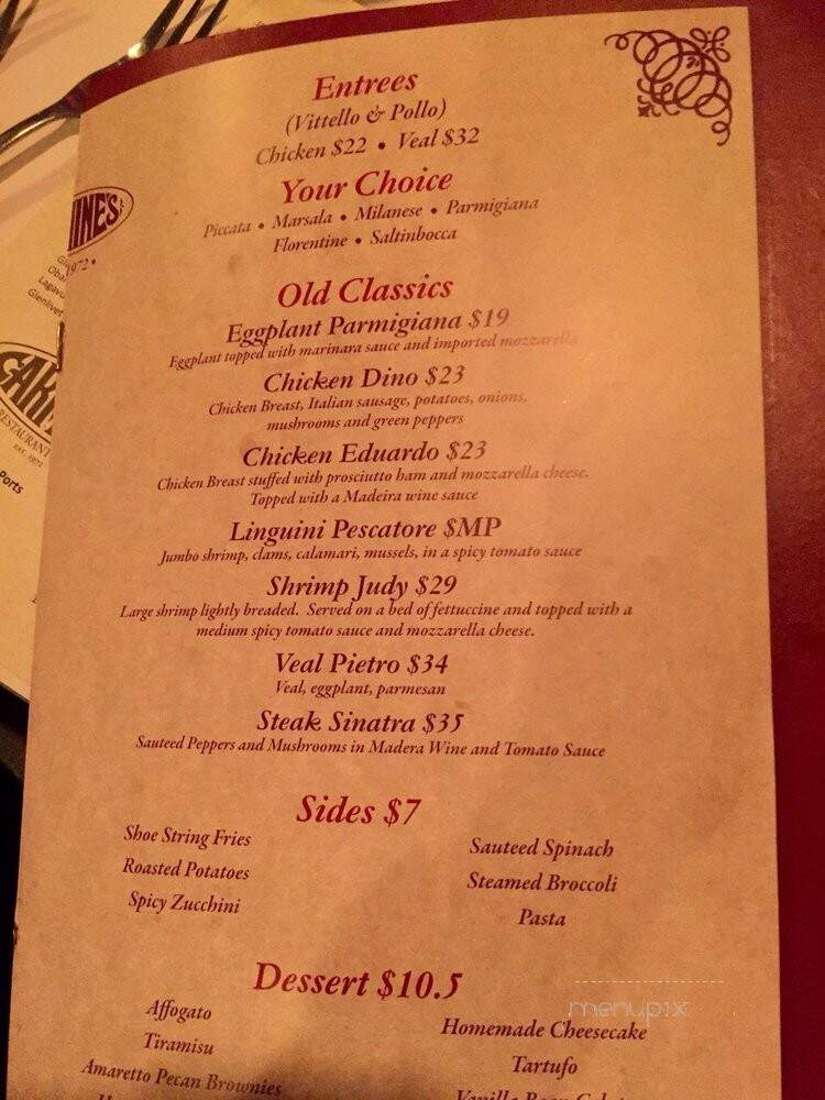 Carmines II - Los Angeles, CA menu_pic