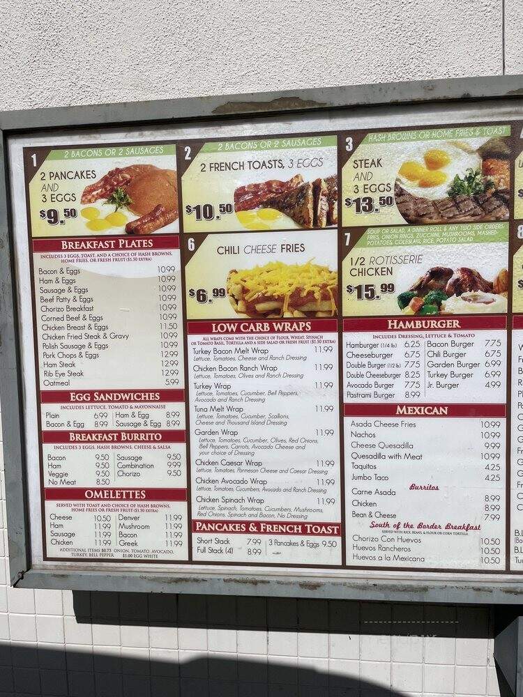 Classic Burger Cafe - Los Angeles, CA menu_pic