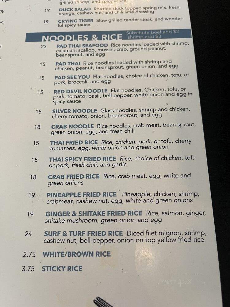 Thai Talay - Los Angeles, CA menu_pic