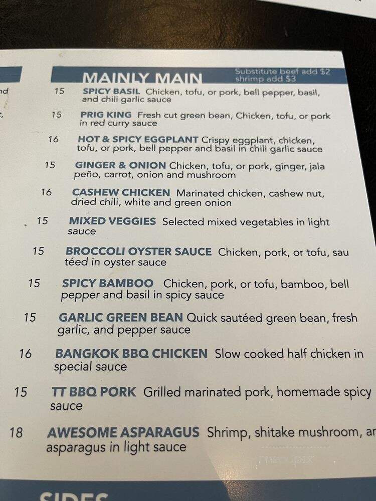 Thai Talay - Los Angeles, CA menu_pic