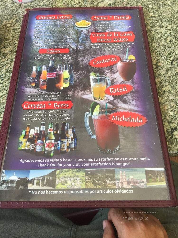 Los Arcos - Canoga Park, CA menu_pic