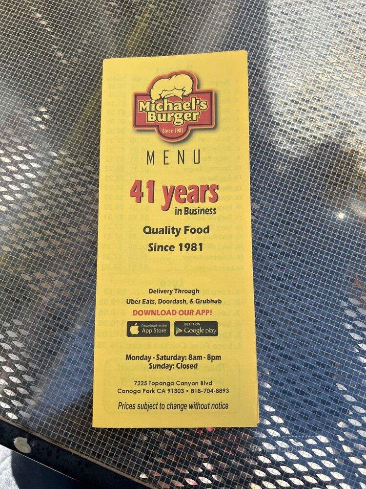 Michael's Burgers - Canoga Park, CA