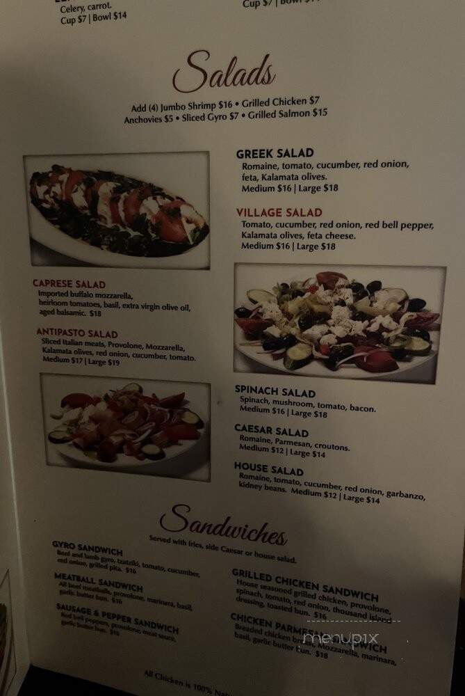 Paoli's Pizzeria & Piano Bar - Woodland Hills, CA menu_pic
