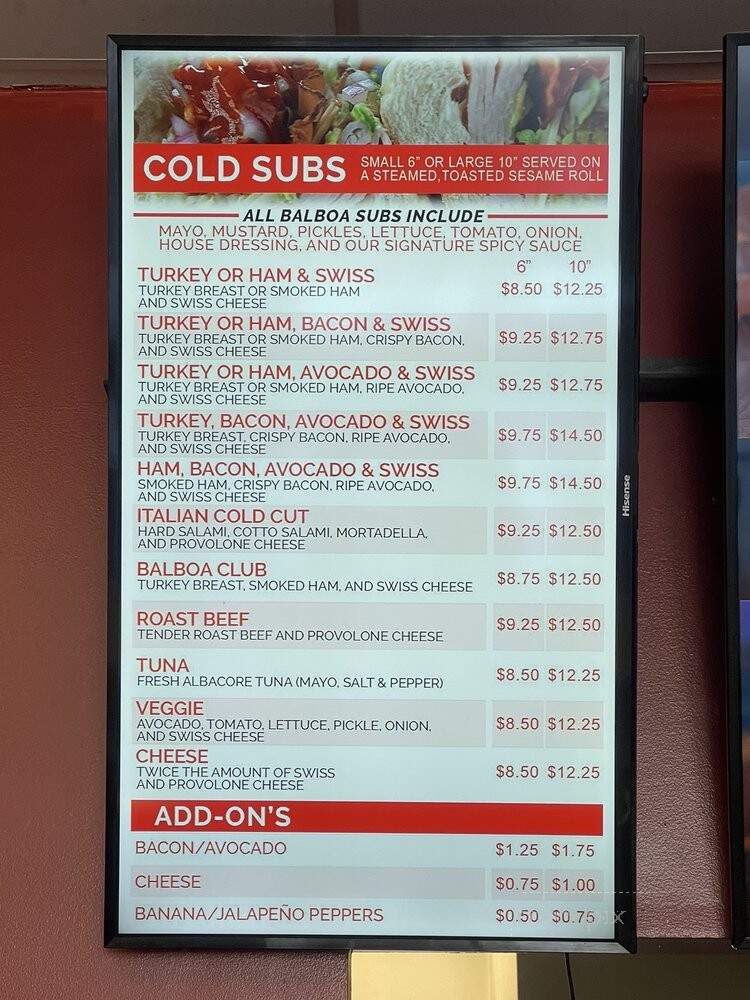 Balboa Submarines - Northridge, CA