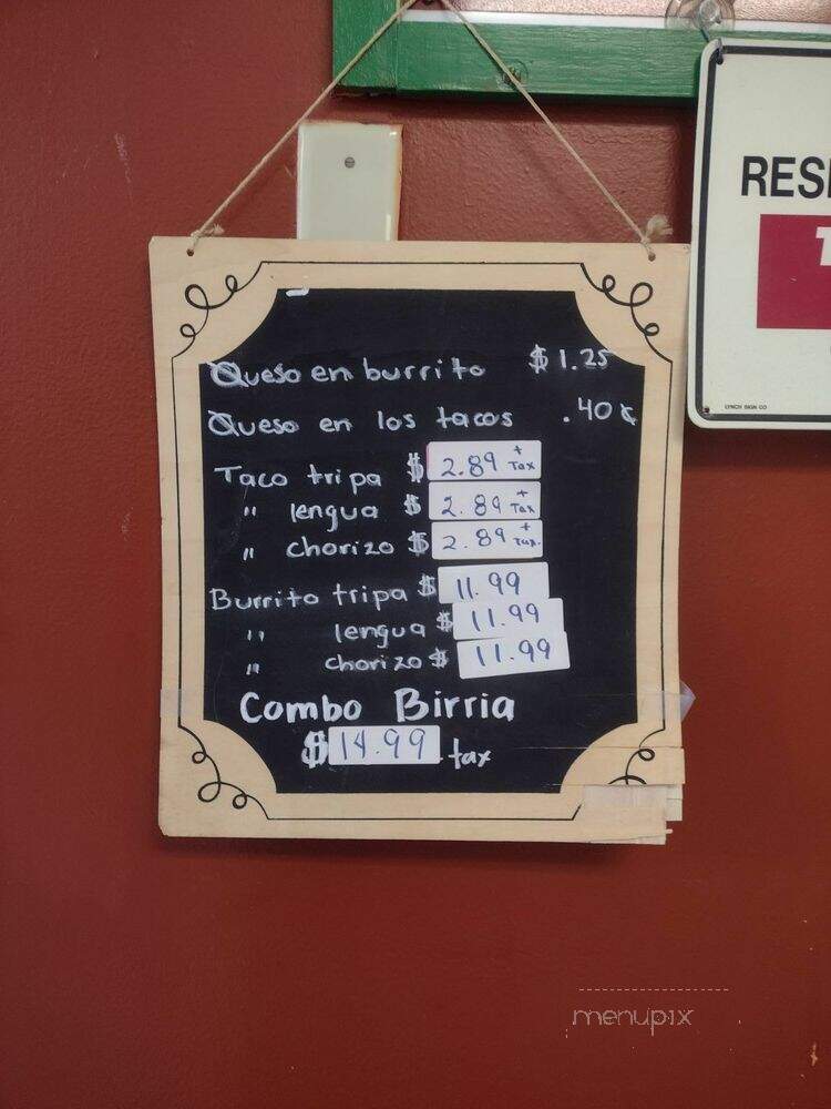 Carnitas Michoacan - Chatsworth, CA menu_pic