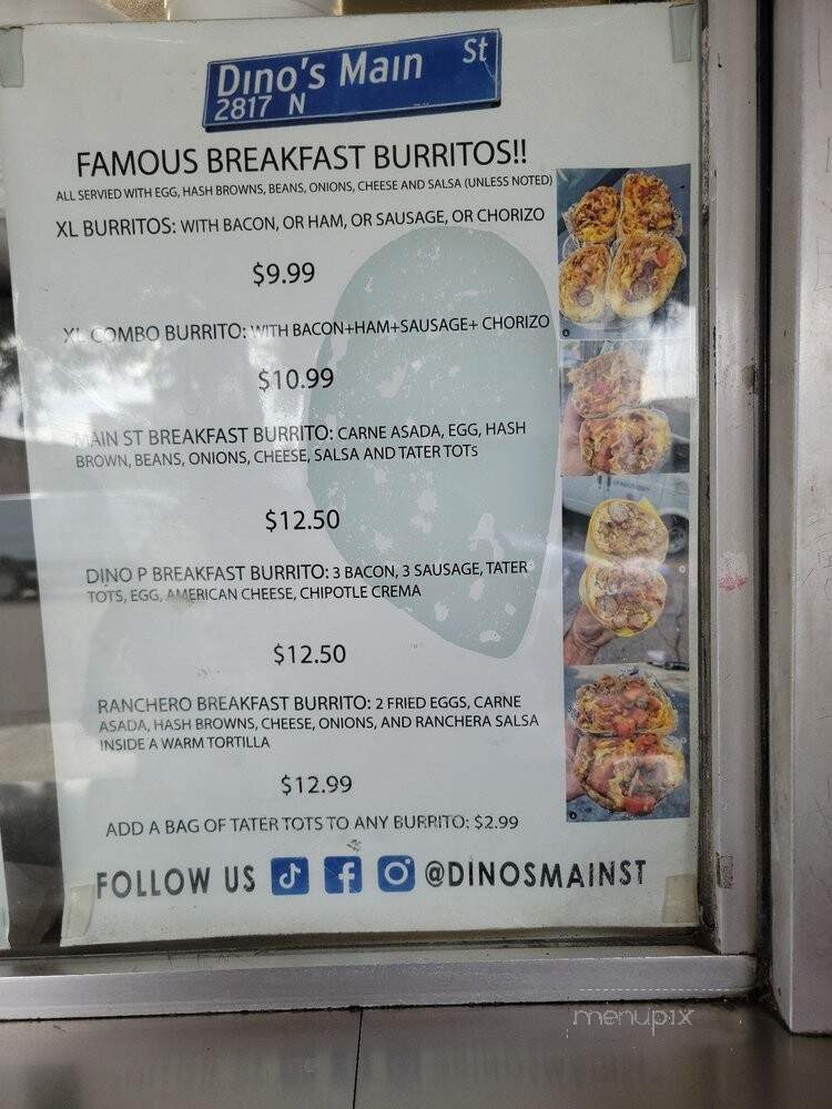 Dino's Burgers - Los Angeles, CA menu_pic