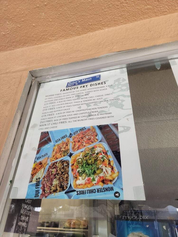 Dino's Burgers - Los Angeles, CA menu_pic