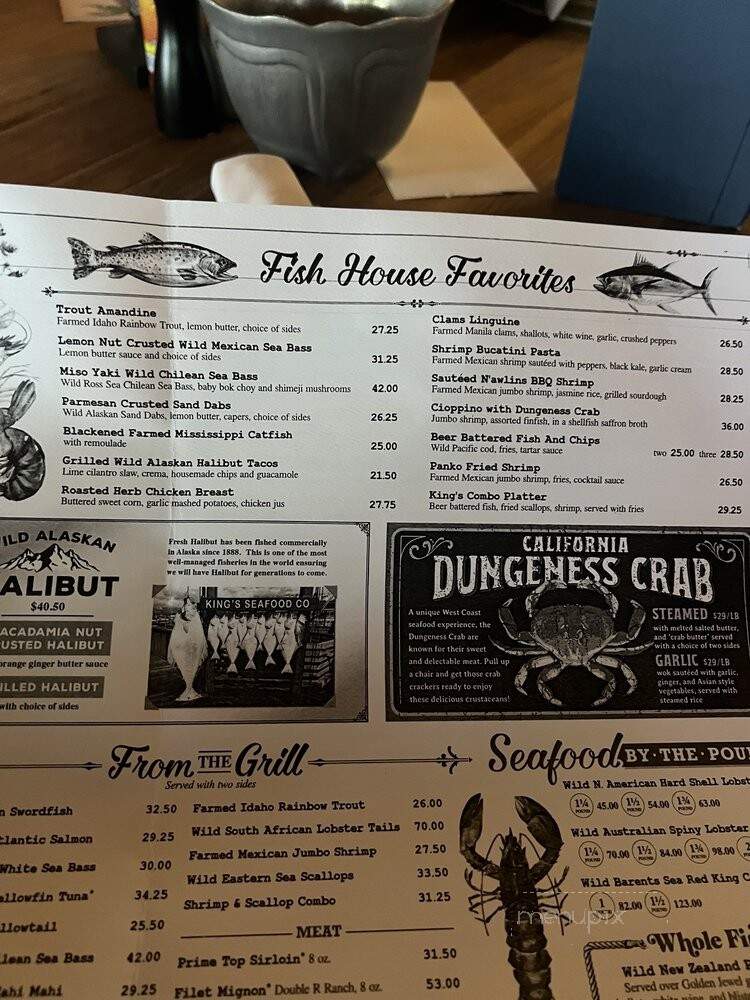 Kings Fish House - Calabasas, CA menu_pic