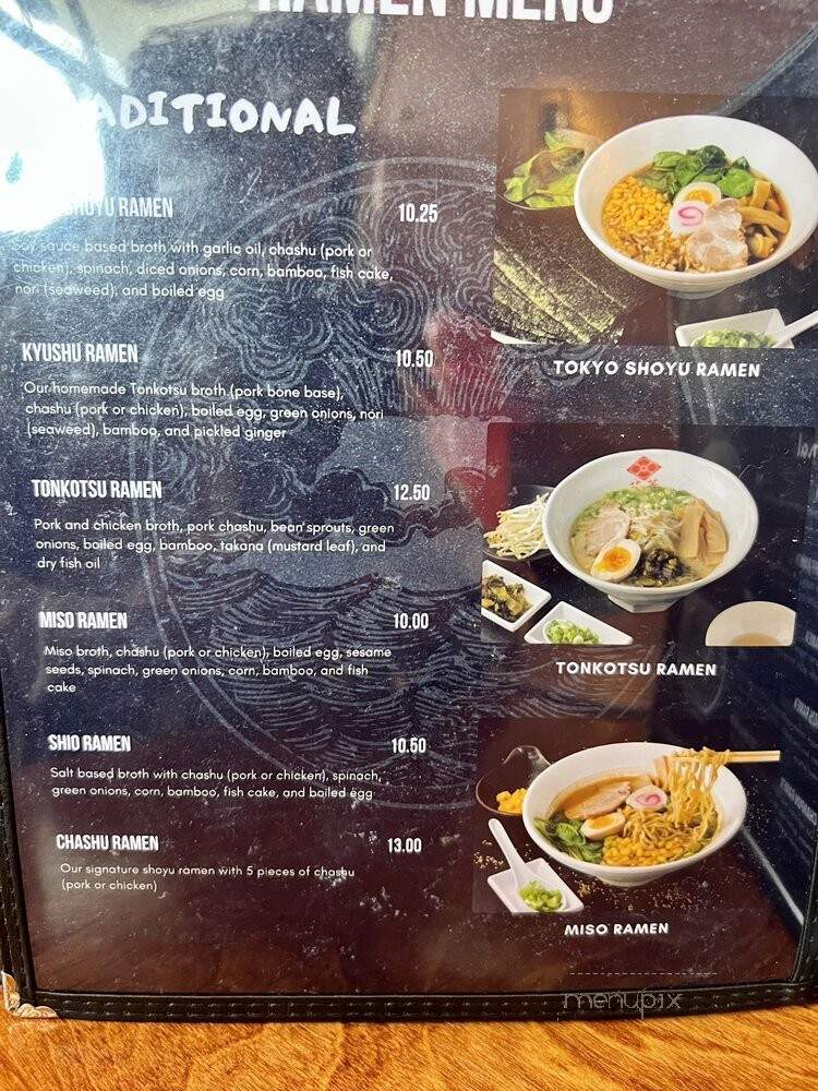 Kyushu Ramen - Van Nuys, CA menu_pic