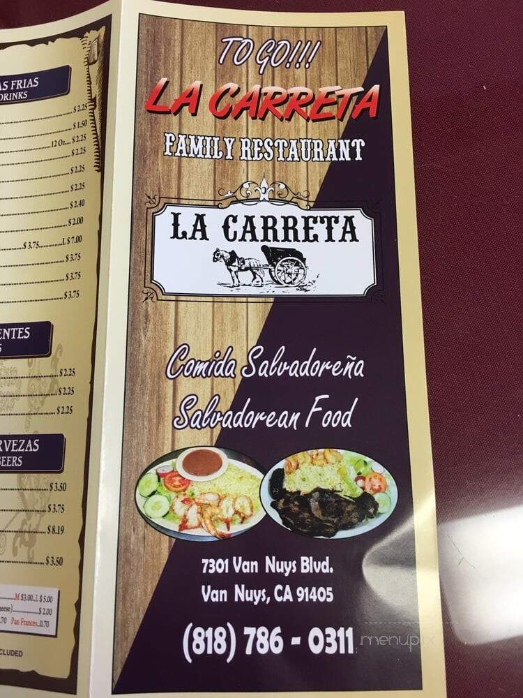 La Carreta Salvadorian Food - Van Nuys, CA menu_pic