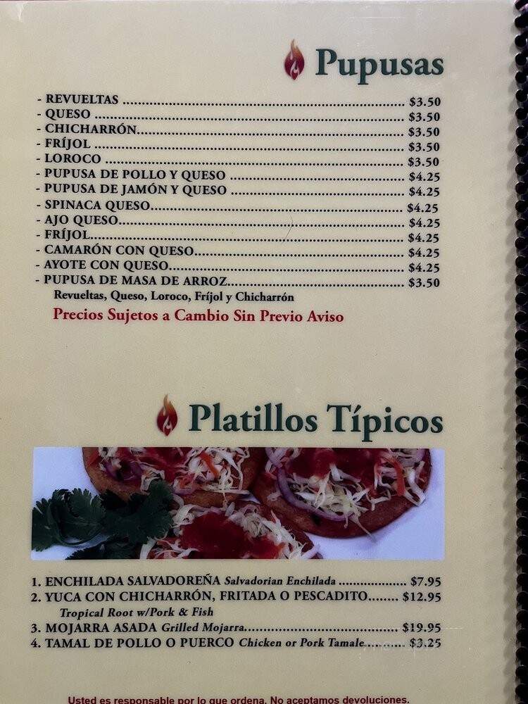 La Nueva Fogata - Van Nuys, CA menu_pic