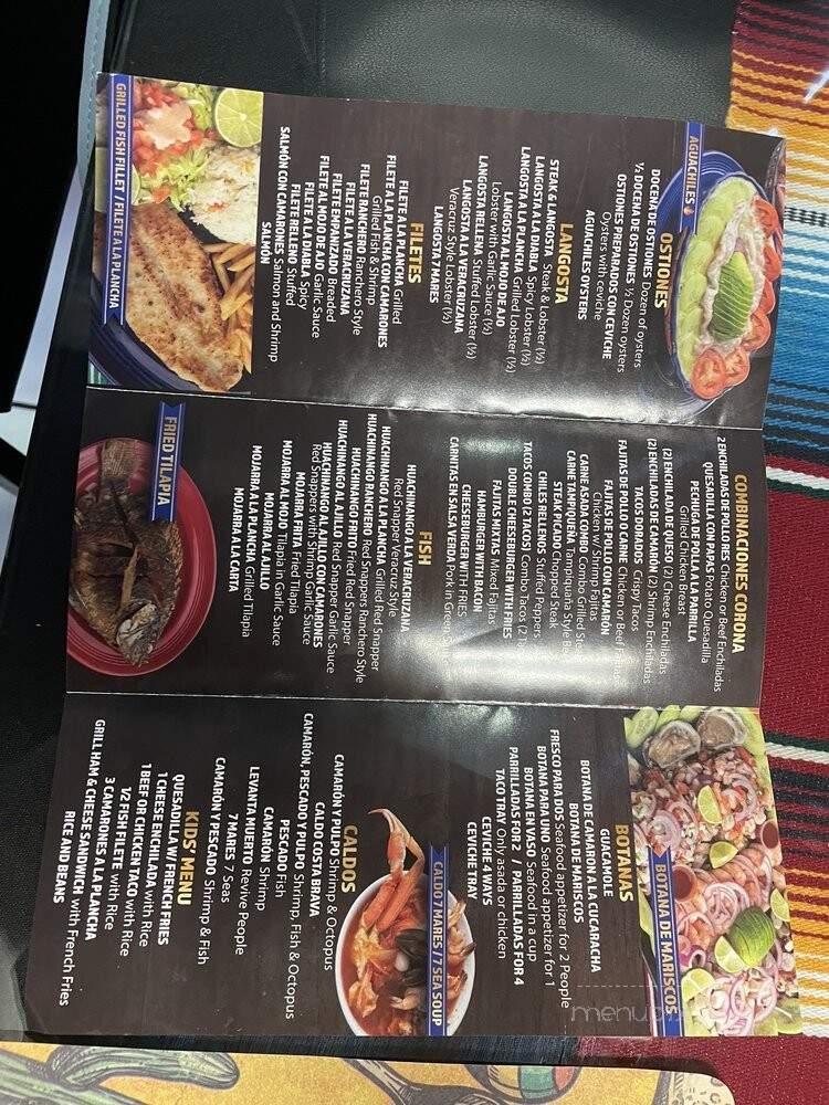 Mariscos Corona - Van Nuys, CA menu_pic