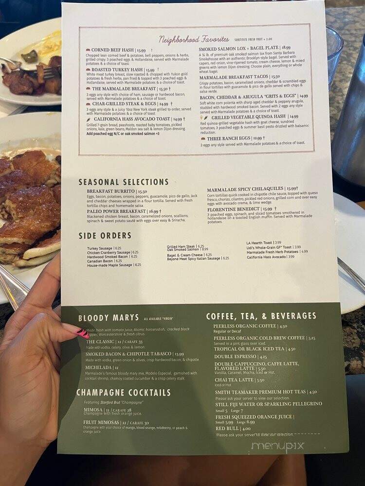 Marmalade Cafe - Calabasas, CA menu_pic