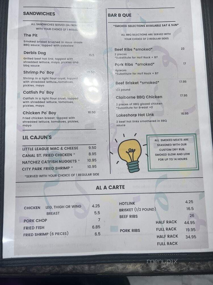 Mom's Bar Be Cue House - Van Nuys, CA menu_pic
