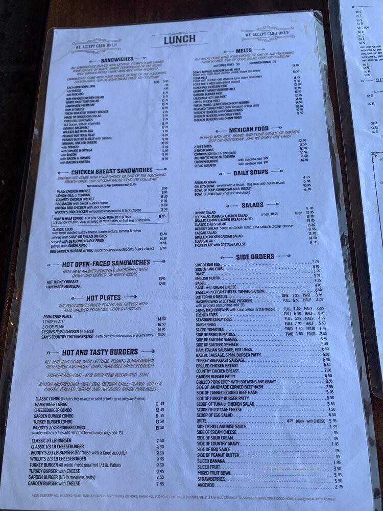 S & W Country Diner - Culver City, CA menu_pic