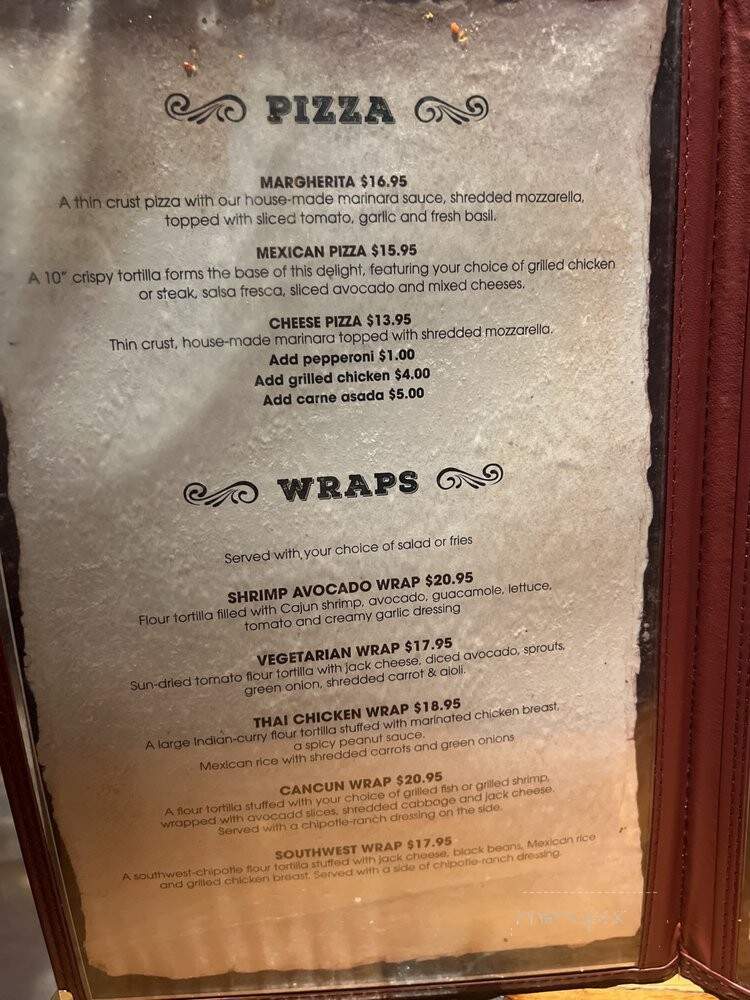 Sagebrush Cantina - Calabasas, CA menu_pic