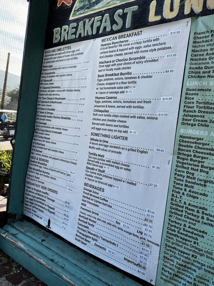 Sandtrap Restaurant - Avalon, CA menu_pic