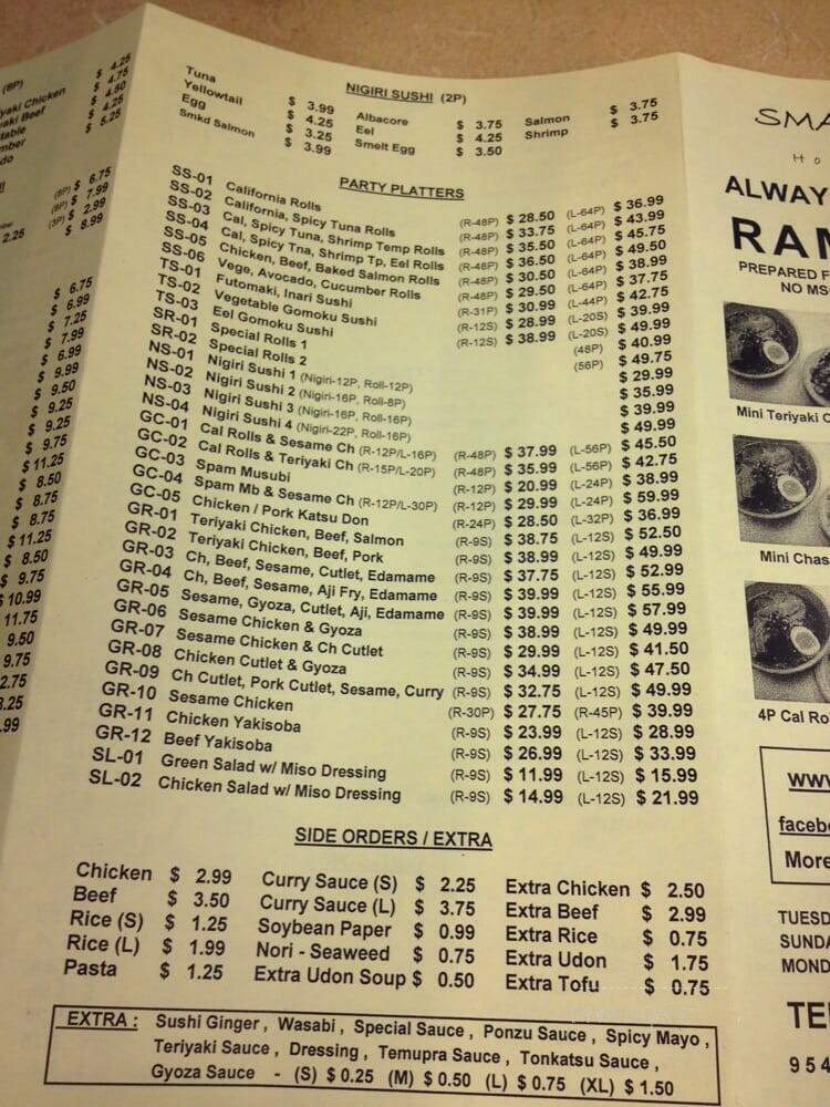 Small Island - Northridge, CA menu_pic