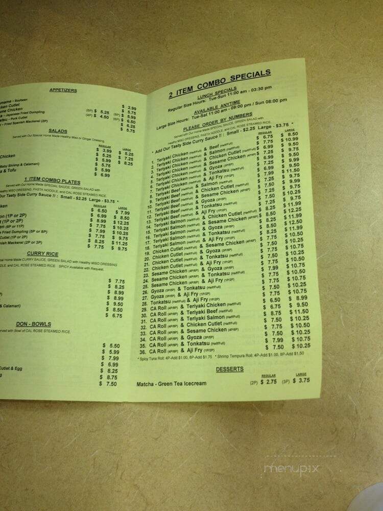 Small Island - Northridge, CA menu_pic